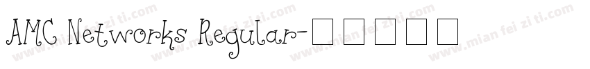 AMC Networks Regular字体转换